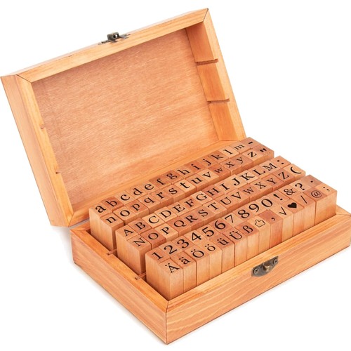 Alphabet stempel set 84tlg - set,