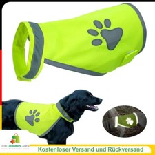 Reflektierende Hunde-Sicherheitsweste – Fluoreszierende Hi-Vis Jacke für Hunde