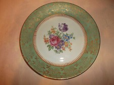 MZ Czecoslovakia Porzellan Teller Moritz Zdekauer Goldrand Originalkarton