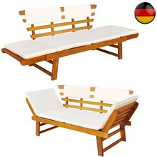 2-in-1 Sonnenliege Akazie