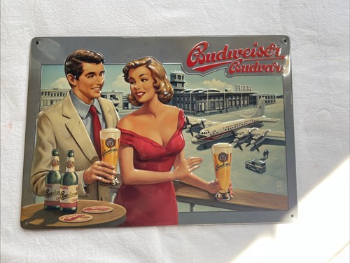 Budweiser bier blechschild - bier,