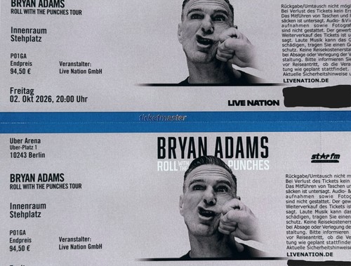 Bryan adams stehplatz - bryan,