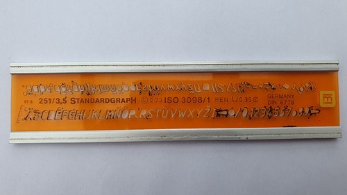 Schriftschablone standardgraph