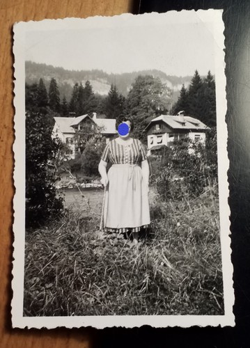 Goisern frau mit stock vor - -,