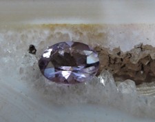 Echter Amethyst oval facettiert Schmuck Edelstein Fasserstein 19