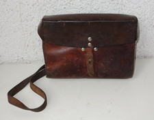 Schweizer Militär  - Kartentasche  - Leder  -  1984  - dickes Leder