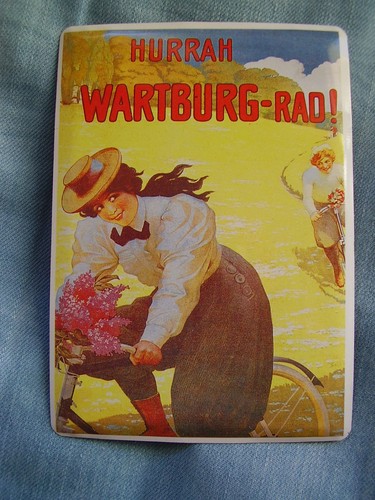 Blechschild wartburg rad - blechschild,