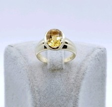 Ring Gold 585er Citrin Sonnen Amethyst Damenring 14 Karat Goldring Damenring 