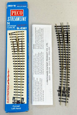 Peco SL-E387 Spur N Code 80 Bogenweiche links 9° 1 Stück TOP OVP