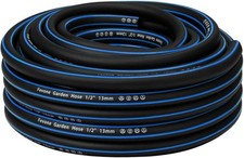 Fevone Gartenschlauch 20 m – 1/2" 13 mm, 25 bar, 4-lagig, knickfest, Schwarz/Bla