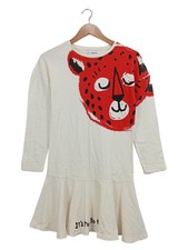 Desigual Kinder Freizeitkleid Gr. 152 Mehrfarbig Animal-Print Leopardenmotiv