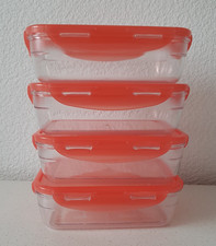 4 LocknLock  1,1 L Frischhaltedosen Tritan rechteckig Dose - Koralle