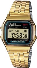 Casio A159WGEA-1EF Unisex Uhr Digital Retro 1ATM Edelstahl Resin Gold