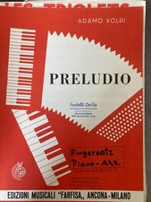 Preludio Adamo Volpi mit Fingersatz Akkordeon Noten