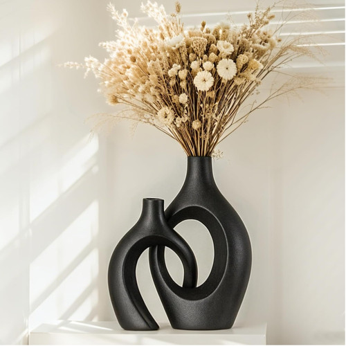 Keramik vase 2er set hohle - keramik,