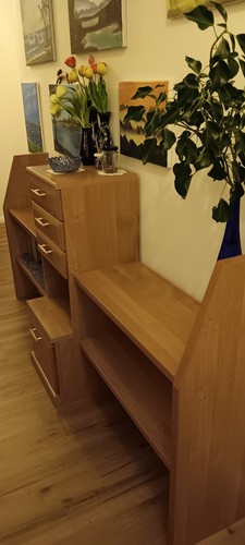 Aufbewahrungs holzregal erle - aufbewahrungs-holzregal;,