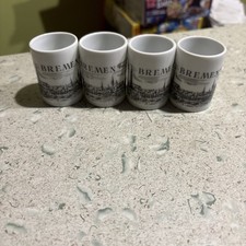 4 Royal Porzellan Bavaria KPM Schnapsbecher „Bremen“