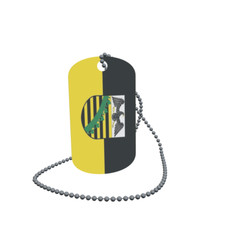 Dog Tag Flagge Provinz Sachsen Erkennungsmarke Alu 30 x 50 mm