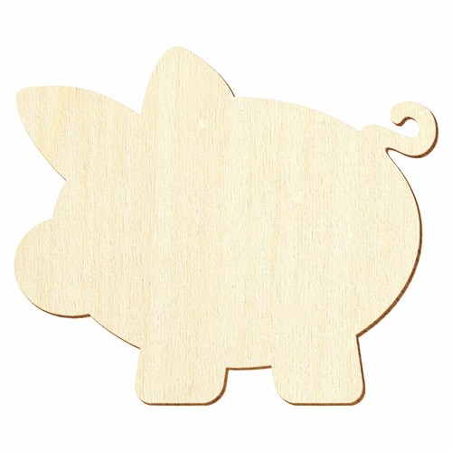 Holz schweinchen sparschwein - holz,