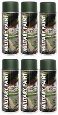 DECO COLOR 6 Stück 400ml Militärlack Army Lackspray Tarnfarbe Lack Farbe wählbar