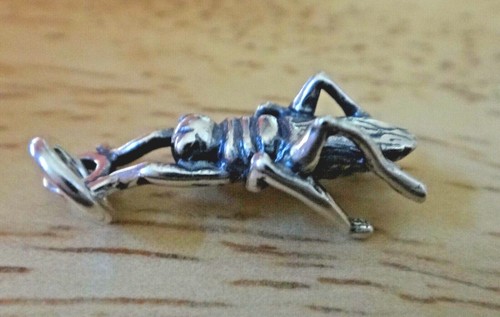Sterling silber 19x7mm - silber,