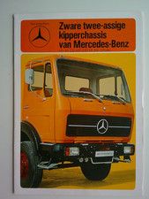 Prospekt LKW Mercedes Schwere zweiachsige Kipper Fahrgestelle v 76