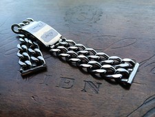 Expandro 17mm Vintage Stahl Panzer Band  ( zweireihig )