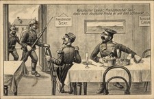 Ak Russischer Kaviar, französischer Sekt, deutsche Hiebe, ei das... - 11042817