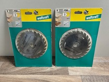 2 x Wolfcraft Hartmetall Kreissägeblatt Kreissägeblätter 150 x 20 x 2,4 mm