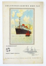 Speisekarte und Tagesprogramm des KdF Dampfers DER DEUTSCHE vom 25. März 1938