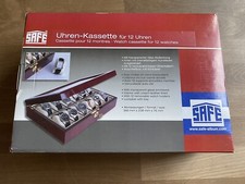 SAFE edle Uhren-Holzvitrine für 12 Uhren / inkl. 2 Schlüssel / Edles Holz Design