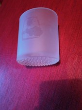 standfestes Motiv Kerzenglas Teelichtglas Windlicht mattiert weiß gefrostet  