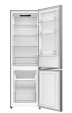 Kühlschrank Kühl Gefrierkombi Standgerät freistehend Inox Look 176 cm Respekta