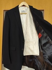 Hochzeitsanzug von Tziacco  Gr:46 schwarz Weste  Gr:44 von  Wilvorst Top!