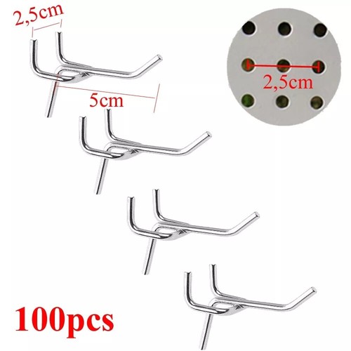 100x lochwandhaken set - lochwandhaken, metall