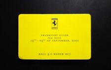 Ferrari and Maserati IAA 2001 Guide, City map of Frankfurt and recommendations