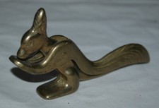 vintage Nussknacker Eichhörnchen Messing