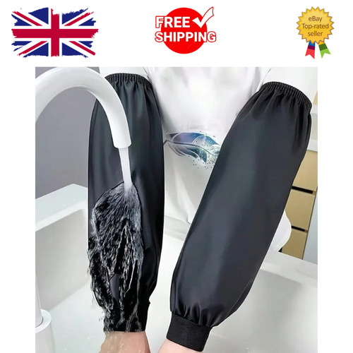 Schwarze kunstleder armhüllen - schwarze,
