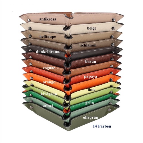 Lederschale quadratisch vide - quadratisch,