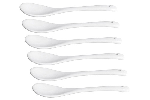 Porzellan eierlöffel 6er - porzellan, set