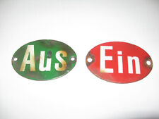 Emailschild Tankstelle Mobiloil Dapolin Aral Shell Oldtimer