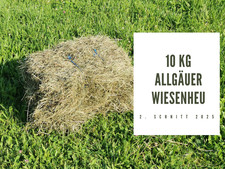 10 kg Heu 2.Schnitt 2025, Allgäuer Wiesenheu, Heuballen, Futter, Ballen, Grummet
