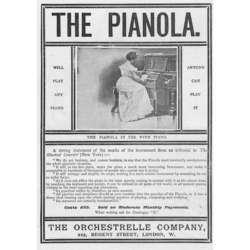 The orchestrelle pianola - orchestrelle,