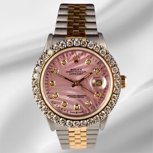Rolex herren datejust - 36mm, 18k