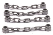 LEGO - 4 Ketten silber ( flat