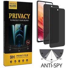 2x Anti Spy Sicht Schutz Folie