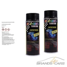 2x 400ml DUPLI COLOR SUPERTHERM SILVER 800°C AUSPUFFLACK MOTORLACK HITZELACK