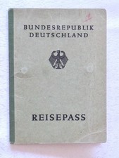 Alter Reisepass 1955 In und