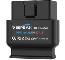 Veepeak OBDCheck BLE+ Bluetooth OBD II EOBD Diagnosegerät Adapter Refurbished