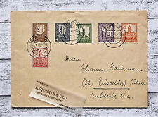 1946 Deutsche Post Leipzig Wappen Löwe Stempel Briefmarke Ganzsache SBZ Hausmann